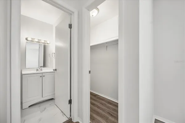 a view of a bathroom with a sink