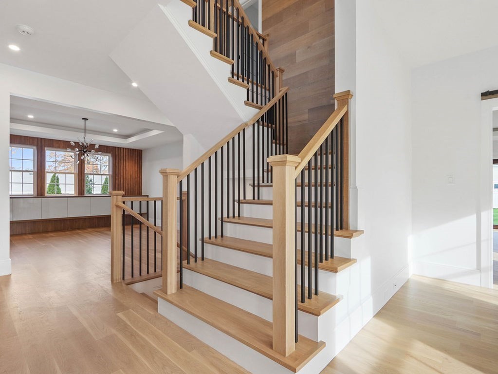 48 Valley View Road Waltham, MA 02452 - Photo 10 of 29 a view of entryway and hall with wooden floor