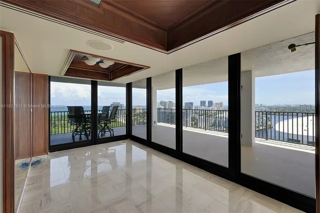 a view of a wooden door