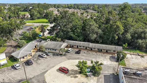 an aerial view of a