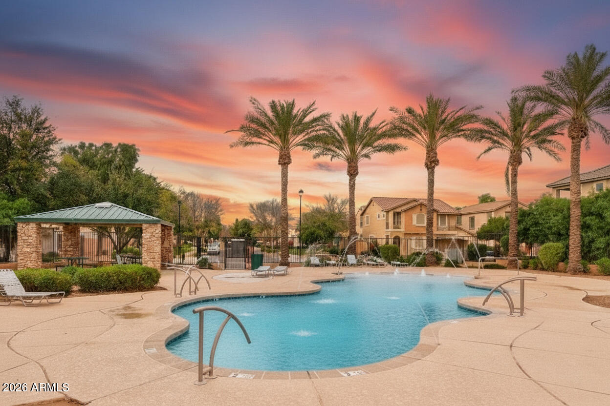 4052 East Milky Way Gilbert, AZ 85295 - Photo 49 of 73 a view of outdoor space with palm trees