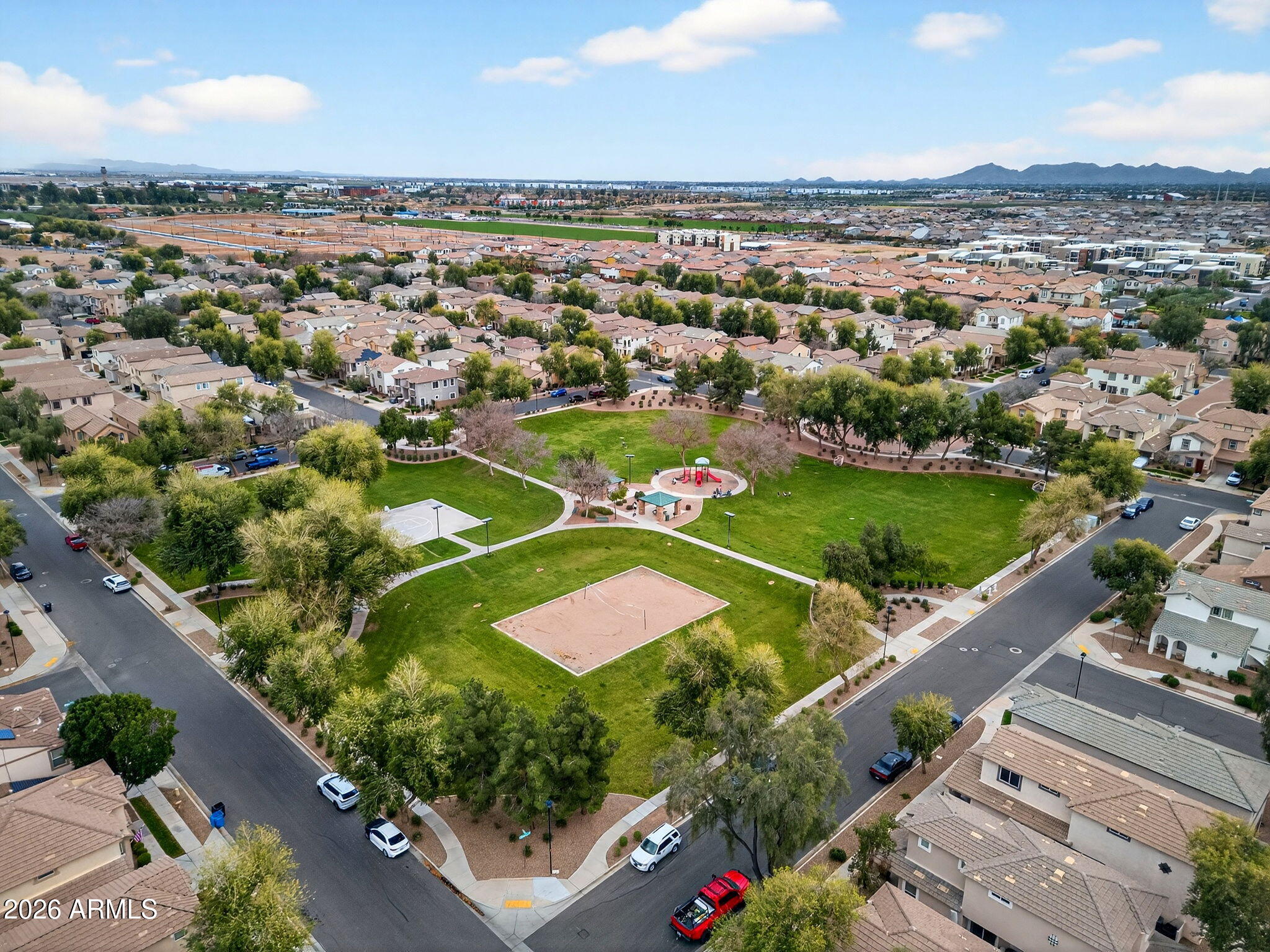 4052 East Milky Way Gilbert, AZ 85295 - Photo 67 of 73 an aerial view of a city
