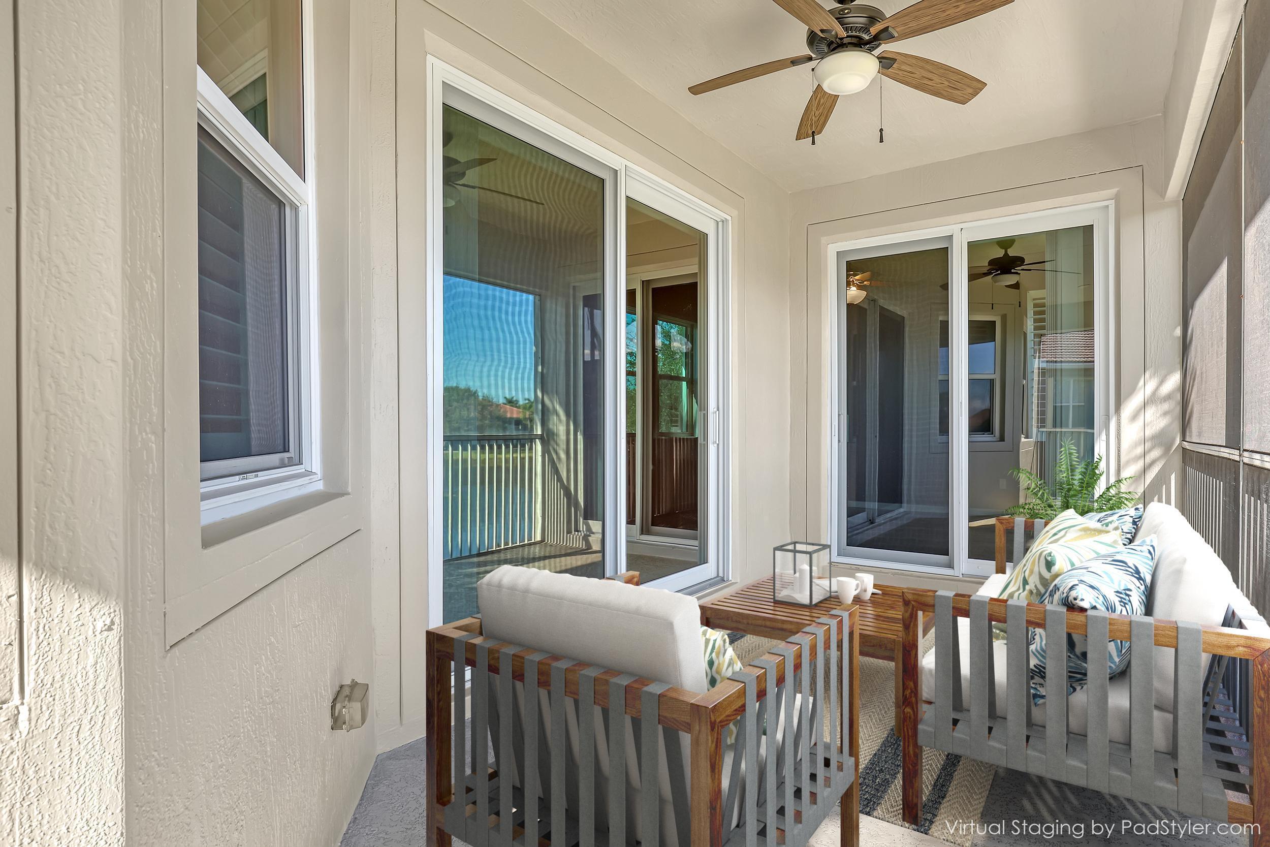 2136 Wingate Bend Wellington, FL 33414 - Photo 29 of 44 a view of a porch with furniture