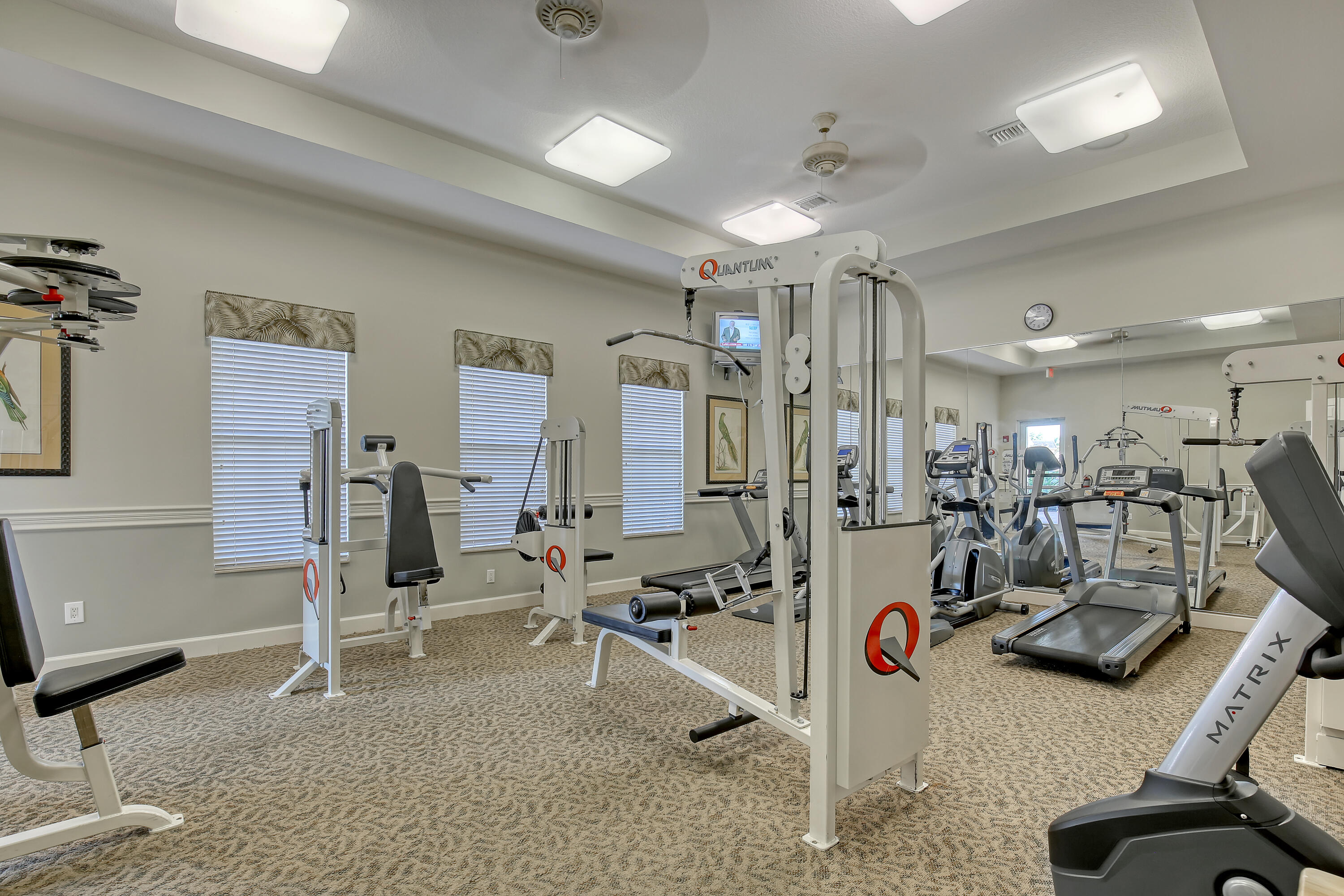 2136 Wingate Bend Wellington, FL 33414 - Photo 38 of 44 a view of a room with gym equipment