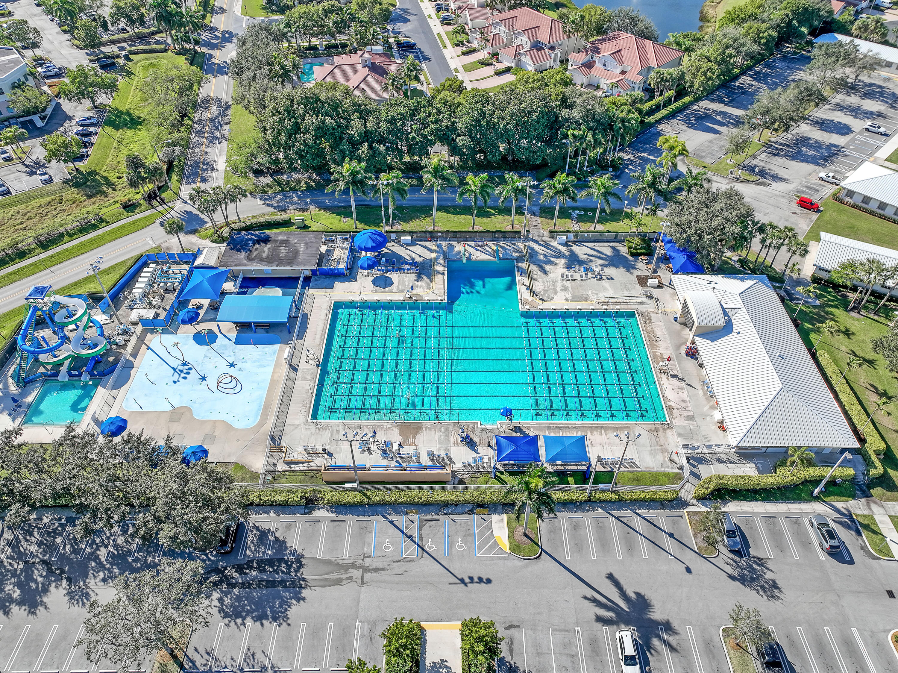 2136 Wingate Bend Wellington, FL 33414 - Photo 44 of 44 an aerial view of a house with a garden