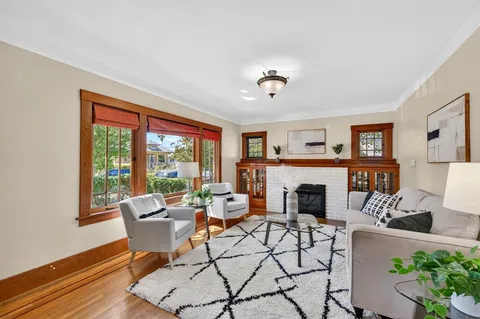 a front view of a house with a window