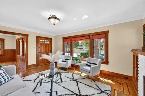 a view of wooden floor