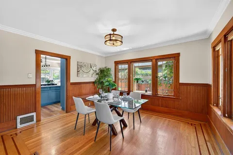 a close up of a bed in the kitchen