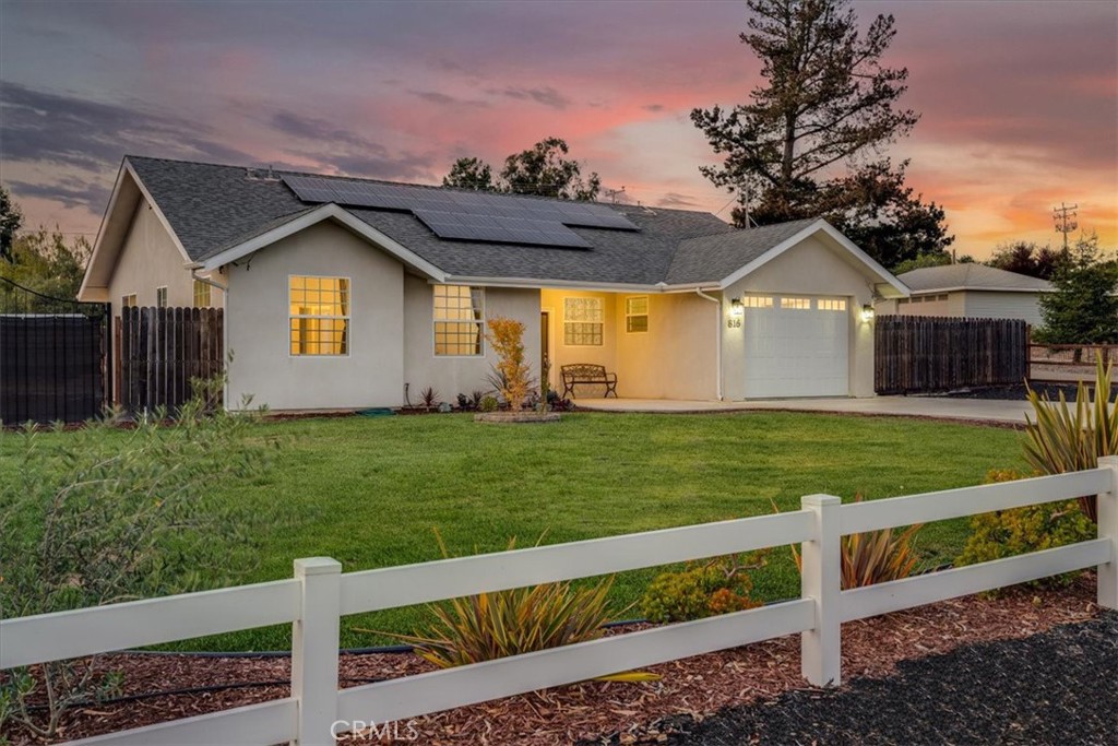 814-816 Pomeroy Road Nipomo, CA 93444 - Photo 4 of 63 Front home with solar, private yard and wrap around driveway.