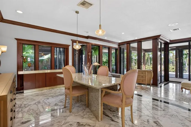 a kitchen with a stove and a refrigerator