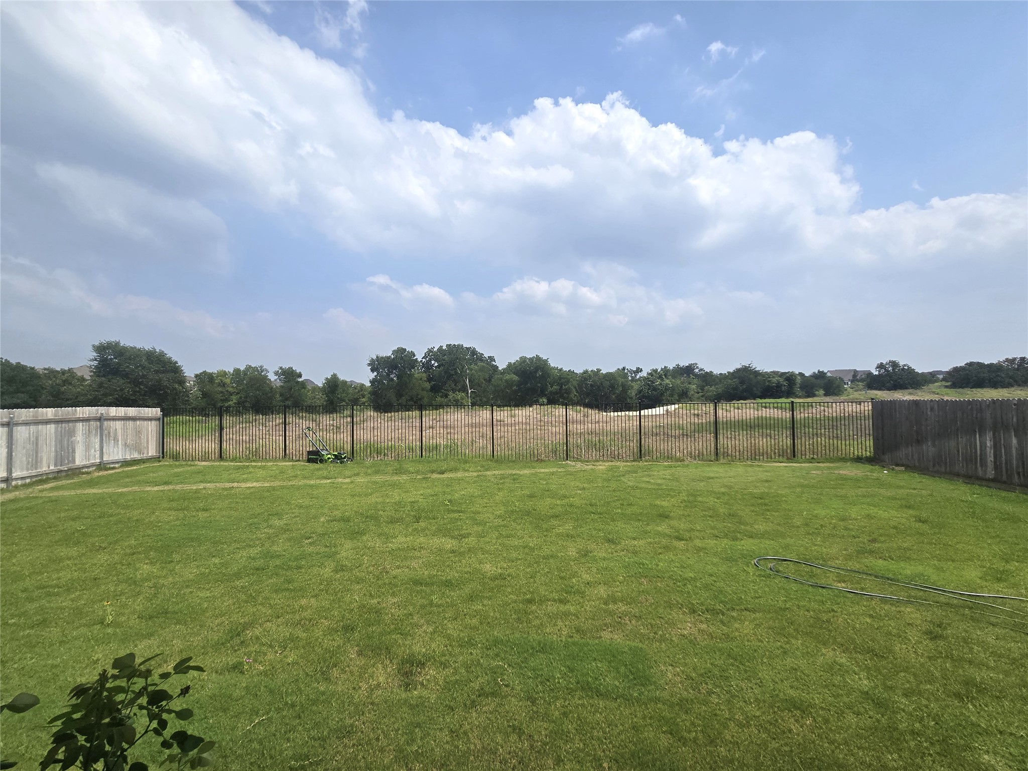 124 Ribera Drive Liberty Hill, TX 78642 - Photo 34 of 40 A spacious, verdant yard with fencing offers ample outdoor living potential.