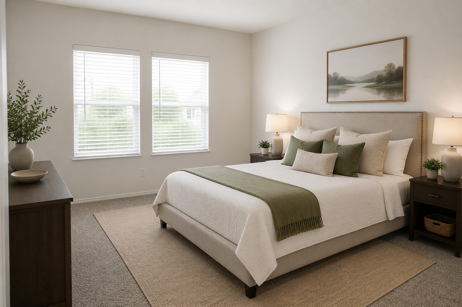 828 Mallow Road Leander, TX 78641 - Photo 9 of 14 Well-lit and tranquil, this primary bedroom offers a serene escape with soft tones and ample natural light.