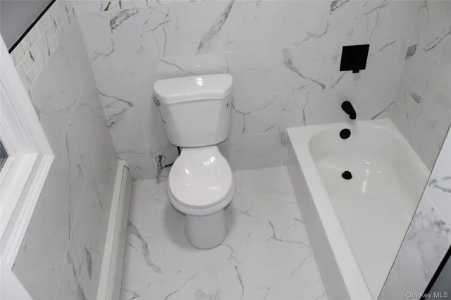 a bathroom with a tub