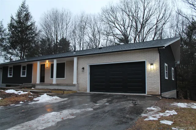 a view of a trees with a yard