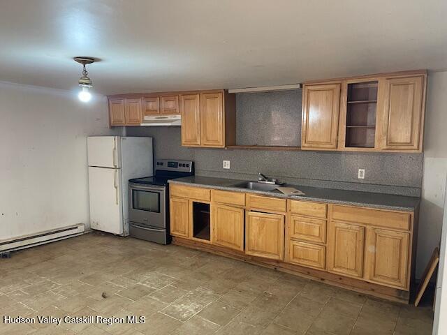676 Highway 145 Cairo, NY 12413 - Photo 11 of 25 a kitchen with granite countertop a sink stainless steel appliances and cabinets