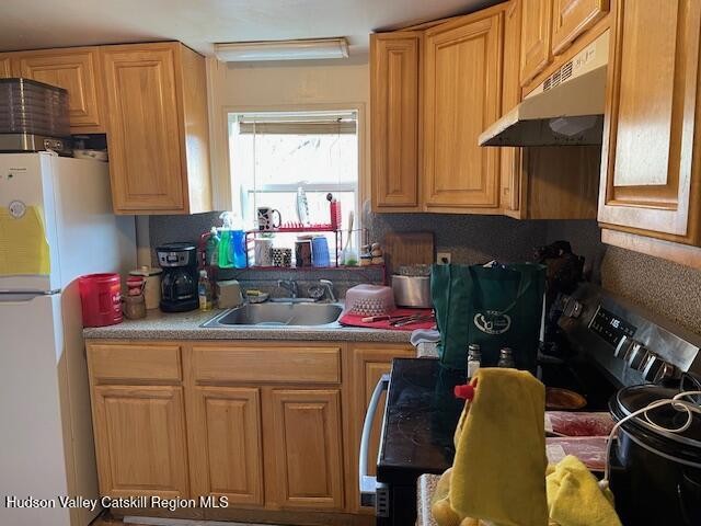 676 Highway 145 Cairo, NY 12413 - Photo 2 of 25 a kitchen with stainless steel appliances a sink cabinets and a window