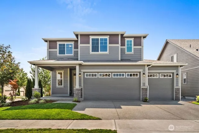 a front view of a building