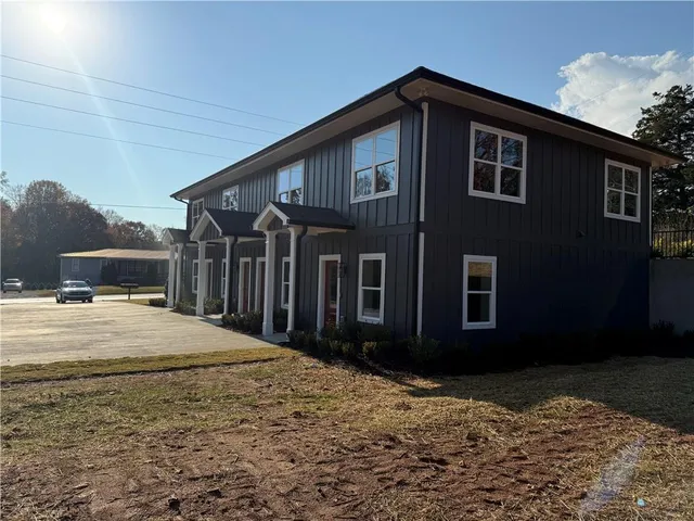 a front view of a house