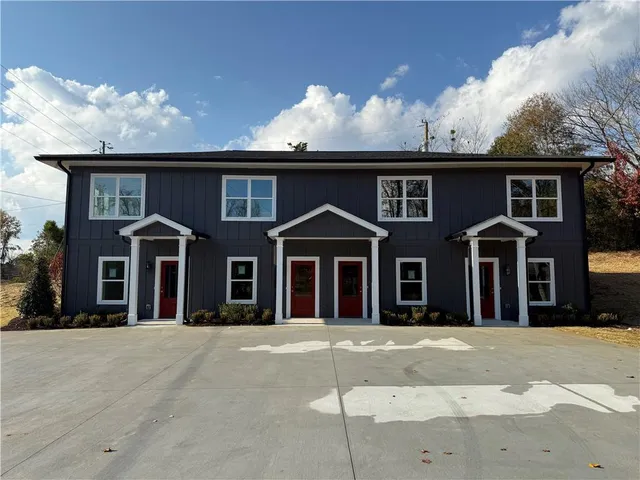 a front view of a house