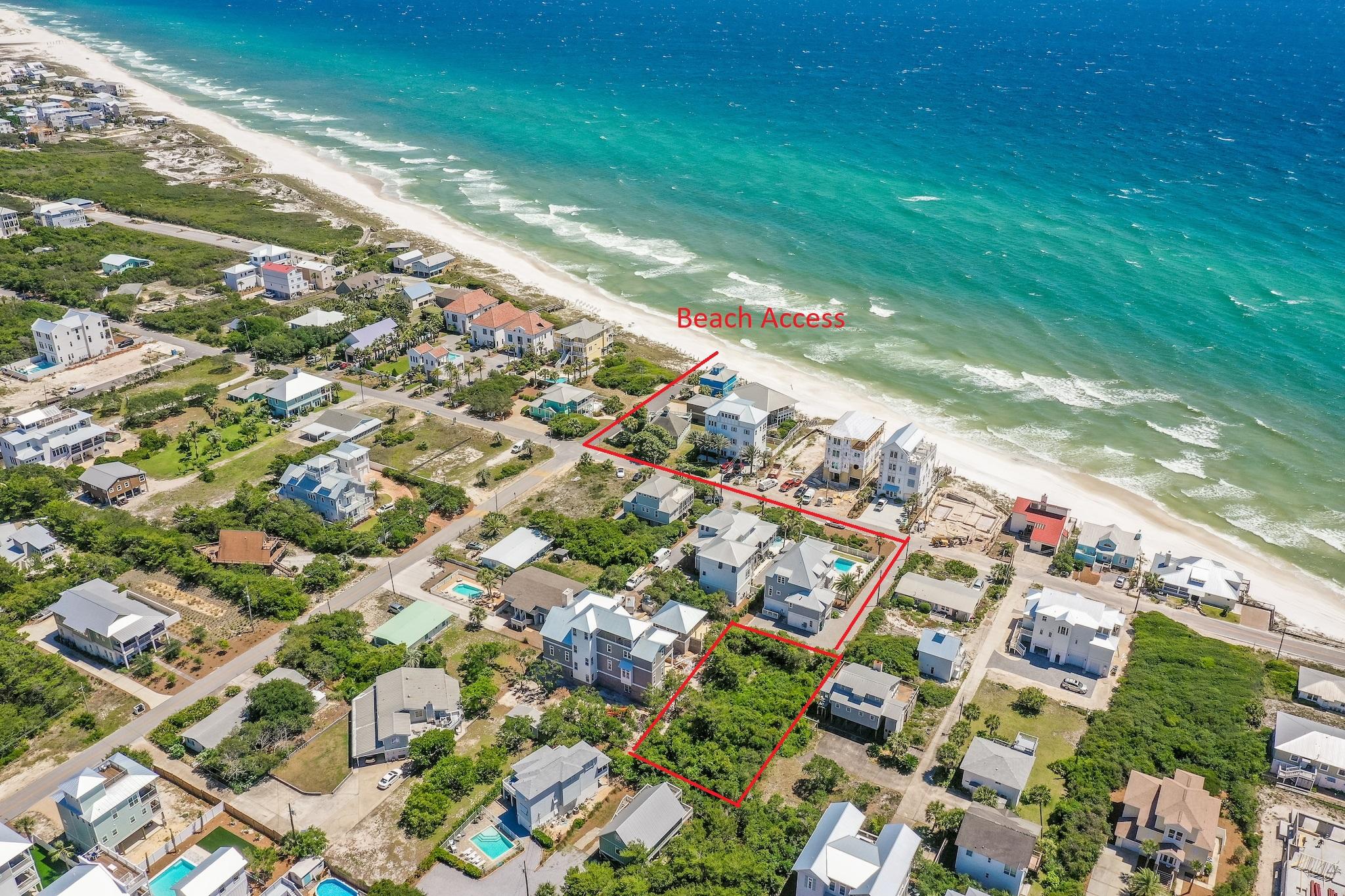 A A Pompano St Inlet Beach Inlet Beach, FL 32461 - Photo 5 of 10 a view of yard with an ocean