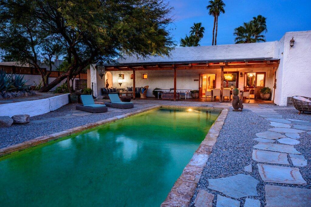 71607 Sahara Road Rancho Mirage, CA 92270 - Photo 101 of 118 a view of a house with a yard porch and sitting area