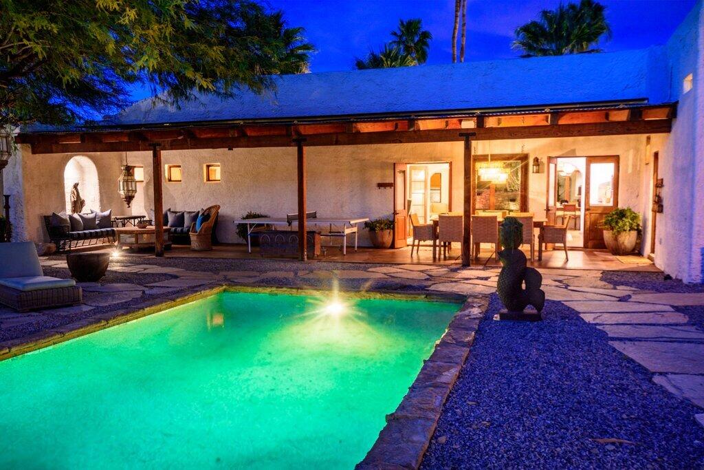 71607 Sahara Road Rancho Mirage, CA 92270 - Photo 109 of 118 SA - 63.jpg-pool-covered patio-night