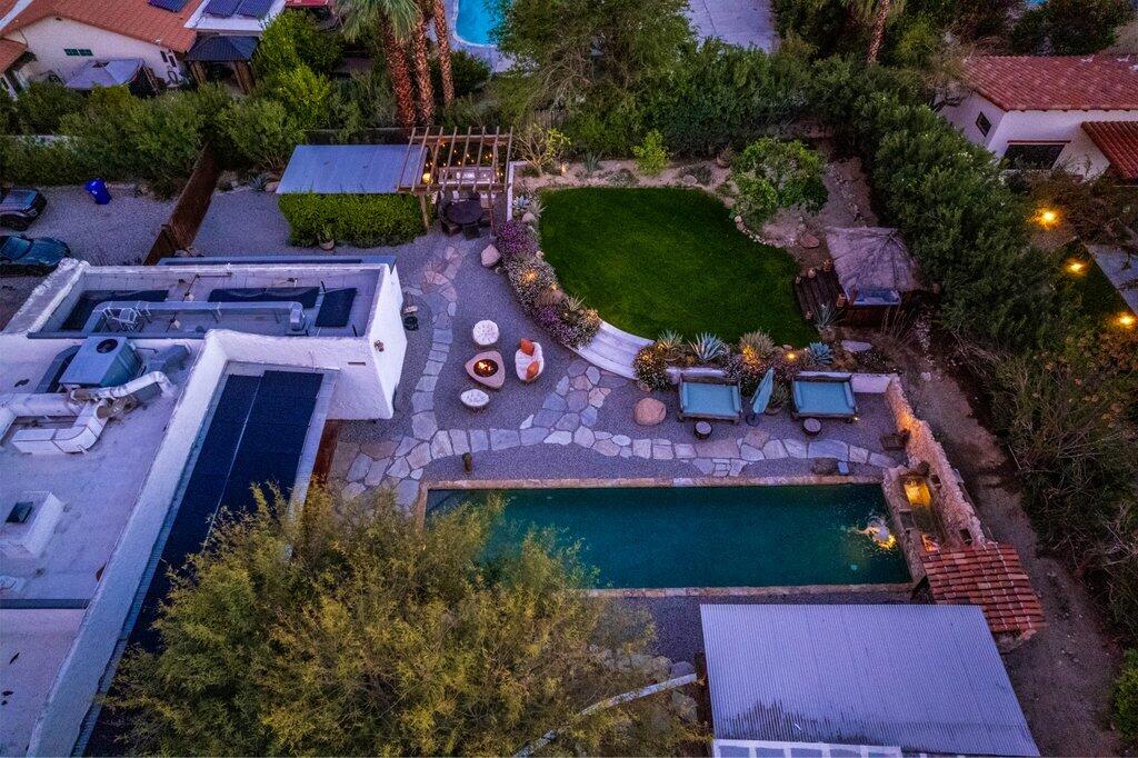71607 Sahara Road Rancho Mirage, CA 92270 - Photo 114 of 118 an aerial view of a house with a garden