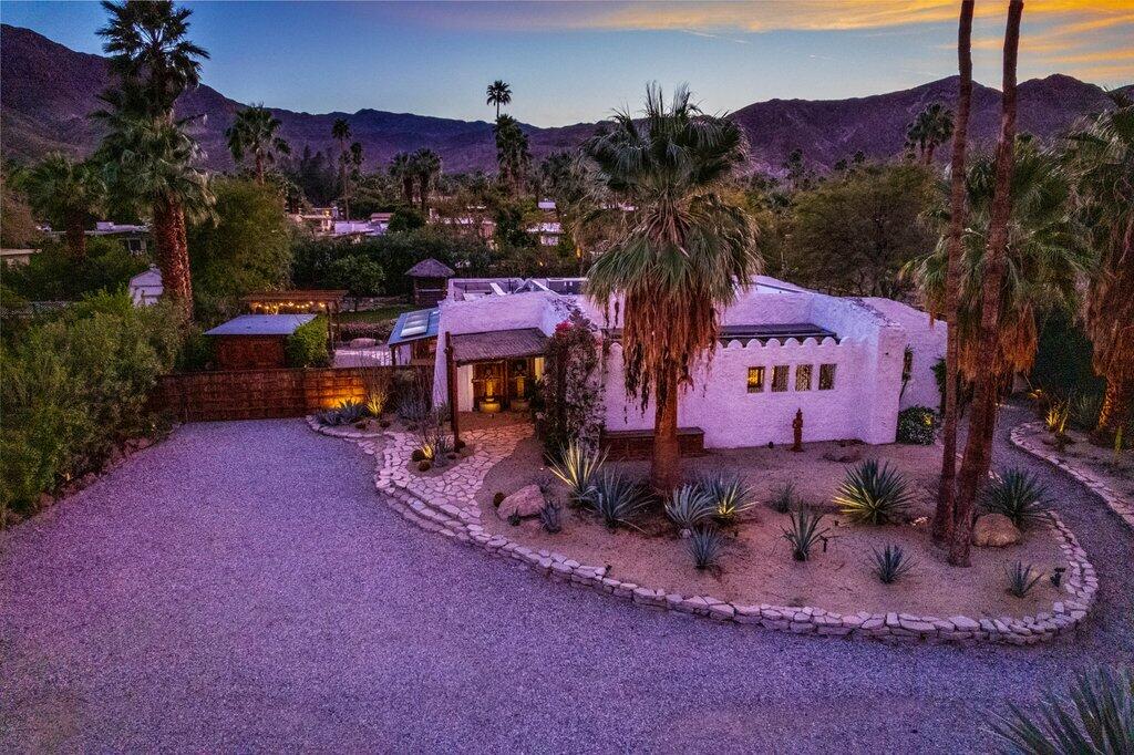 71607 Sahara Road Rancho Mirage, CA 92270 - Photo 118 of 118 SA - 73.jpg-drone-front house-twilight