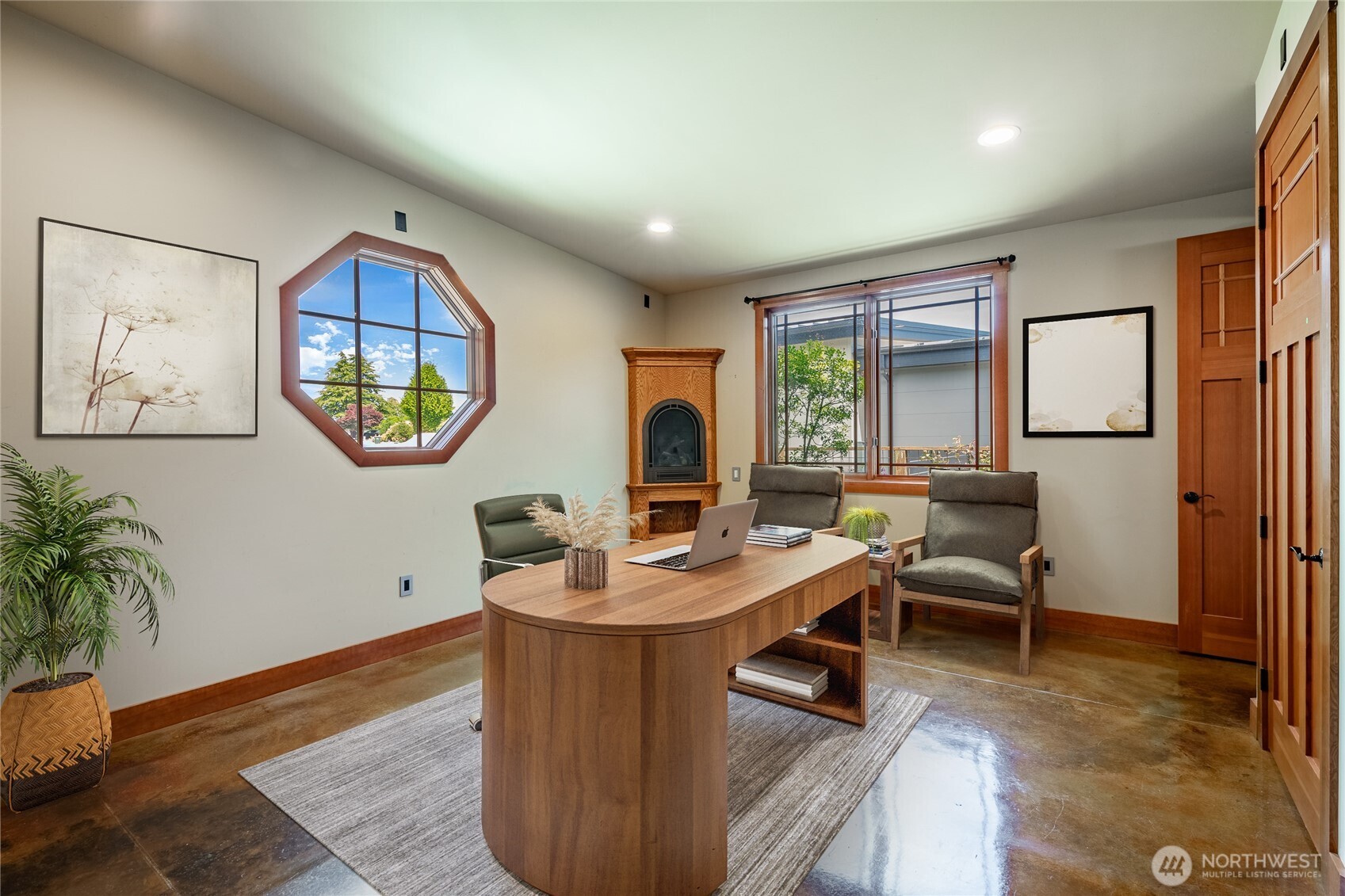 5727 Nakat Way Blaine, WA 98230 - Photo 23 of 37 a living room with furniture a window and a potted plant