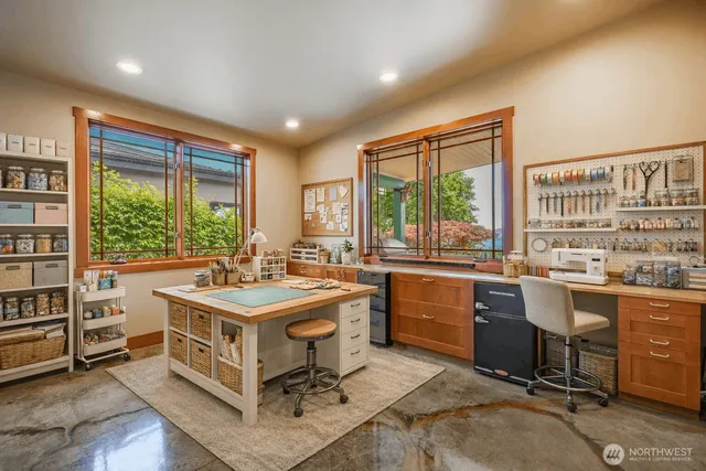 a very nice looking room with a large window