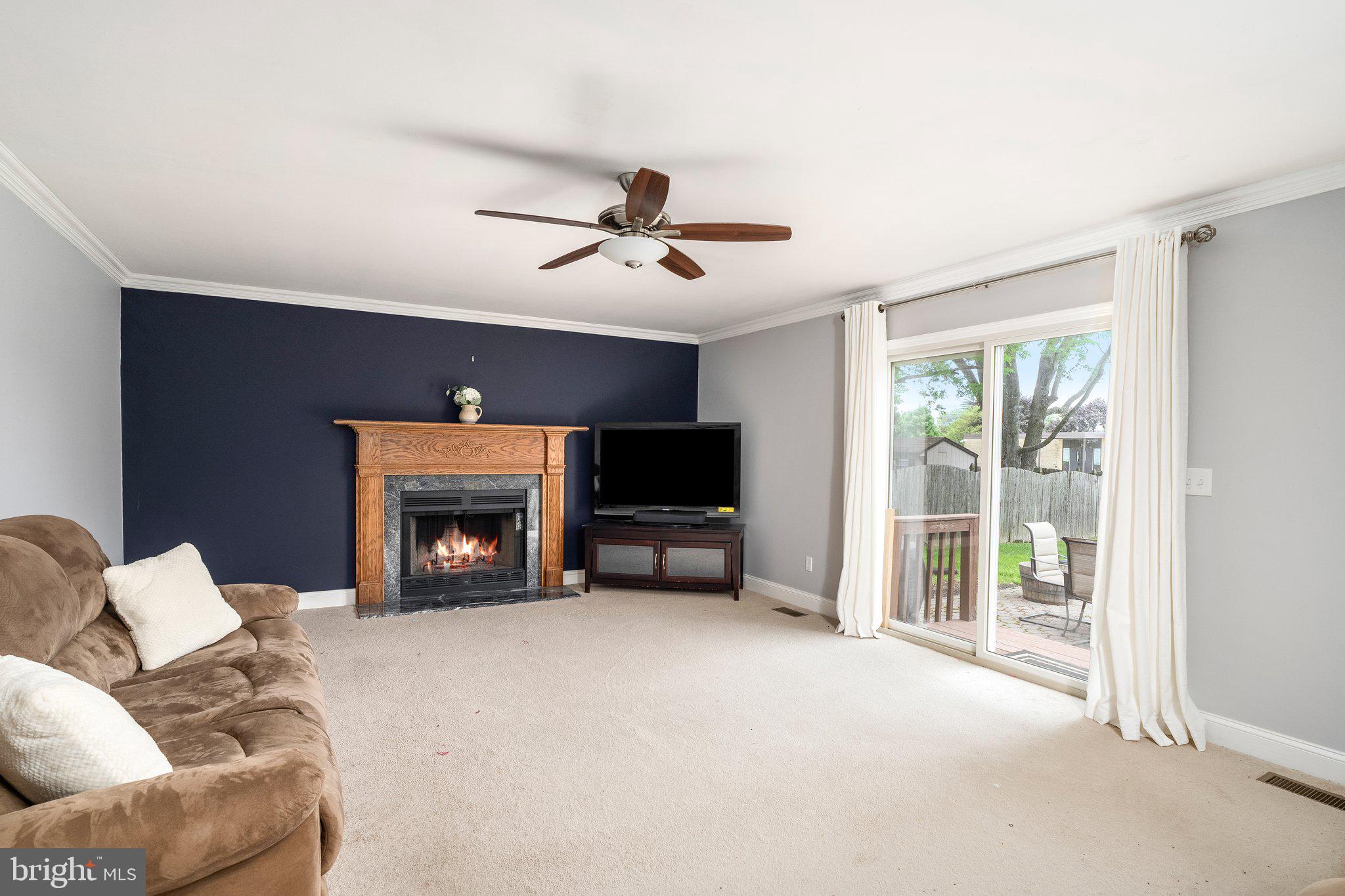 27 Andover Way Hamilton, NJ 08610 - Photo 13 of 30 Sunken Family Room with fireplace