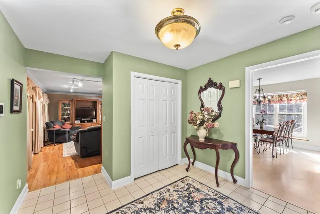 a view of a livingroom kitchen and dining room