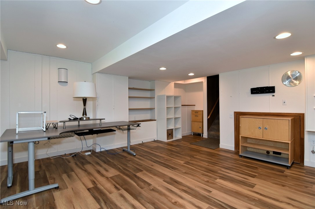 2793 Belgrave Road Cleveland, OH 44124 - Photo 33 of 40 Lower level recreation room with access to backyard