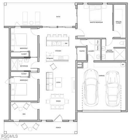a picture of a floor plan