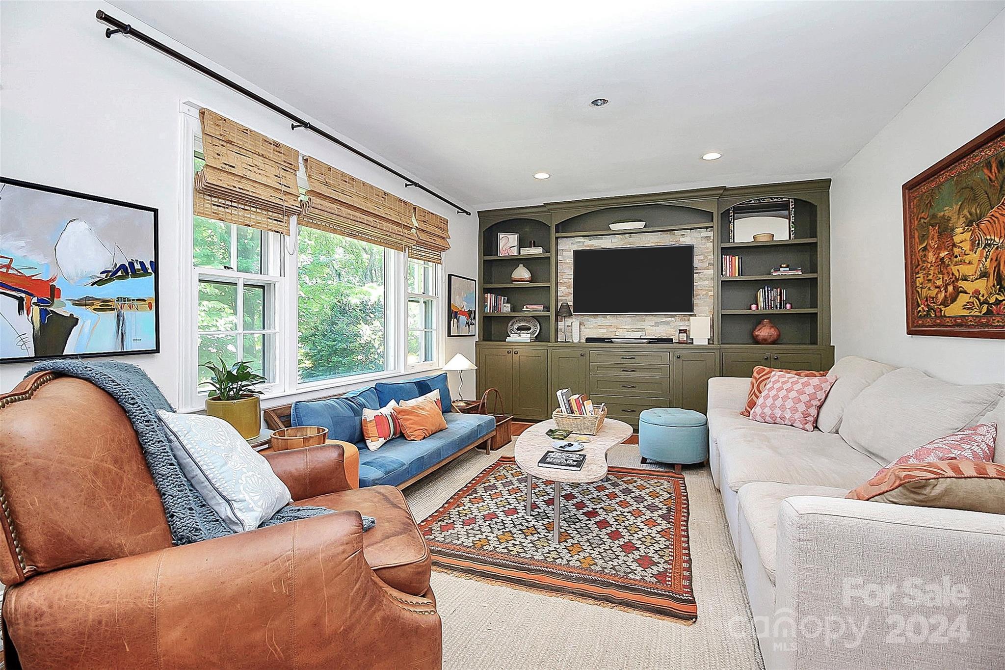 1011 Nancy Drive Charlotte, NC 28211 - Photo 13 of 44 a living room with furniture and a flat screen tv