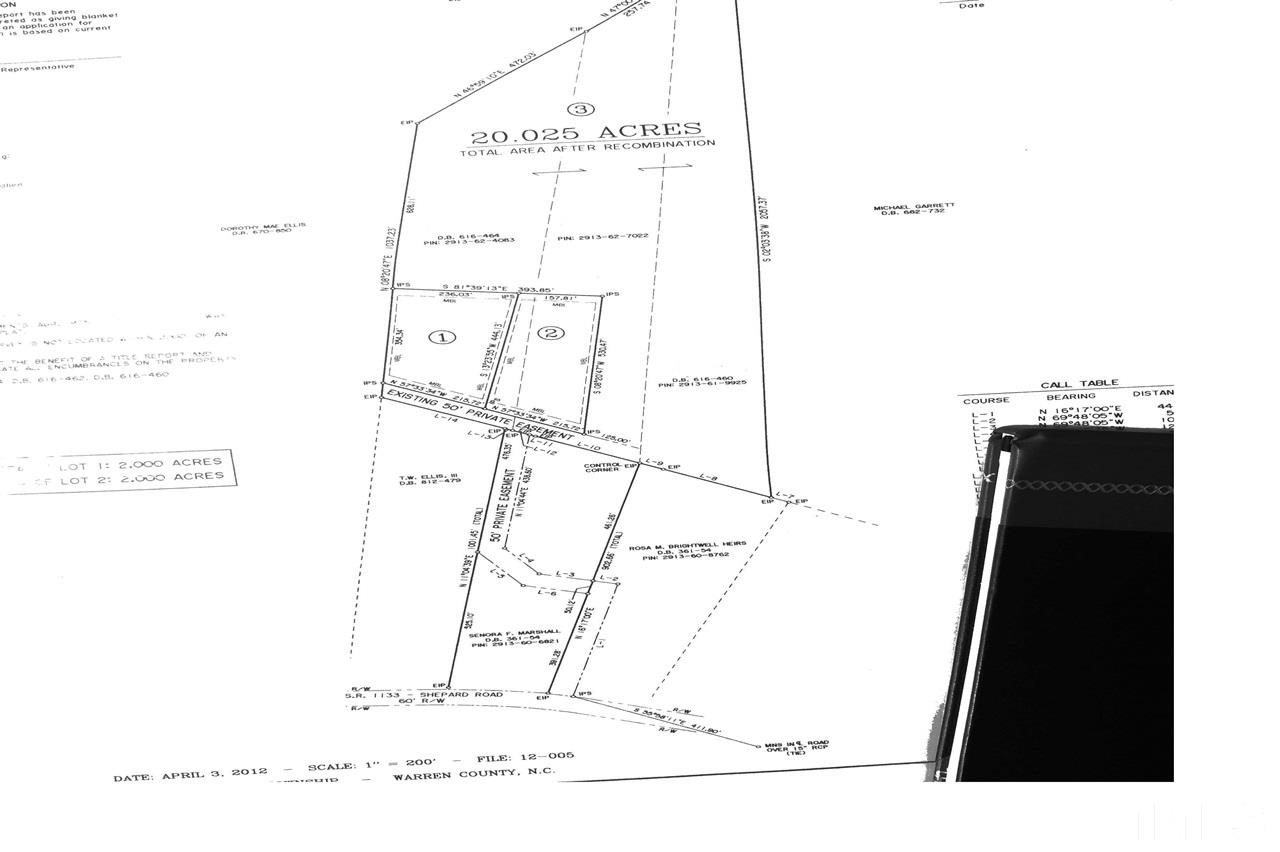 878 Shepard Road, Unit OFF S R 1133 AND OFF SHEPARD RD Norlina, NC 27563 - Photo 7 of 7 Land survey completed