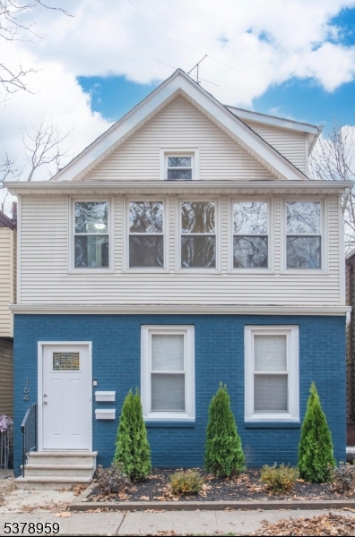 a front view of a house