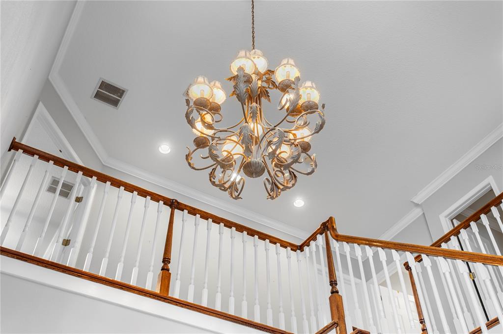 3632 Little Road Lutz, FL 33548 - Photo 22 of 44 a view of a chandelier in the hallway