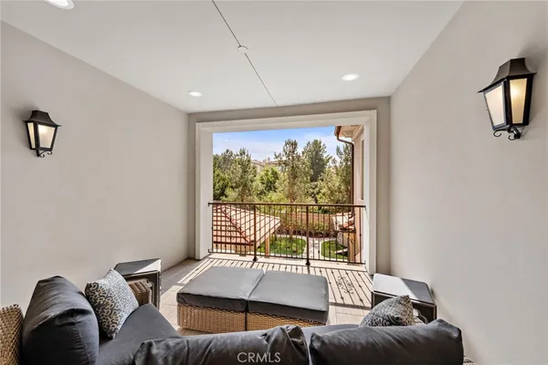 a room with furniture and a window