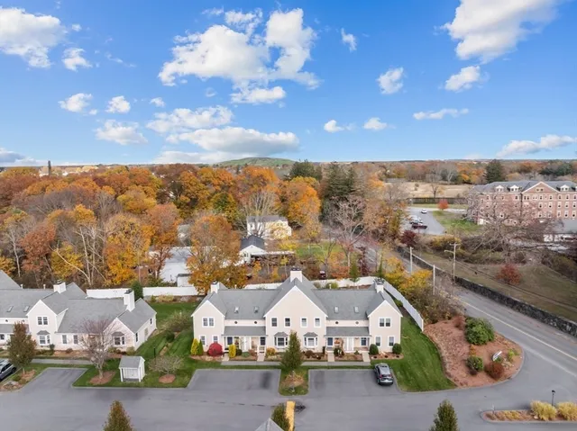 an aerial view of a city