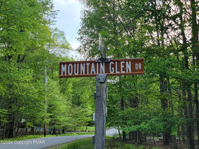 a view of a sign in a garden