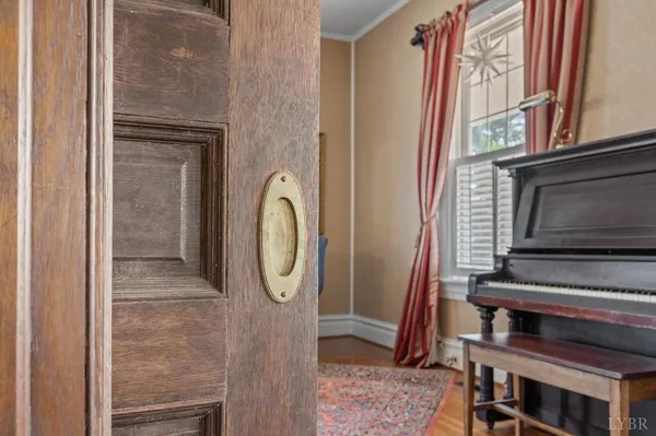 a view of swimming pool with outdoor seating