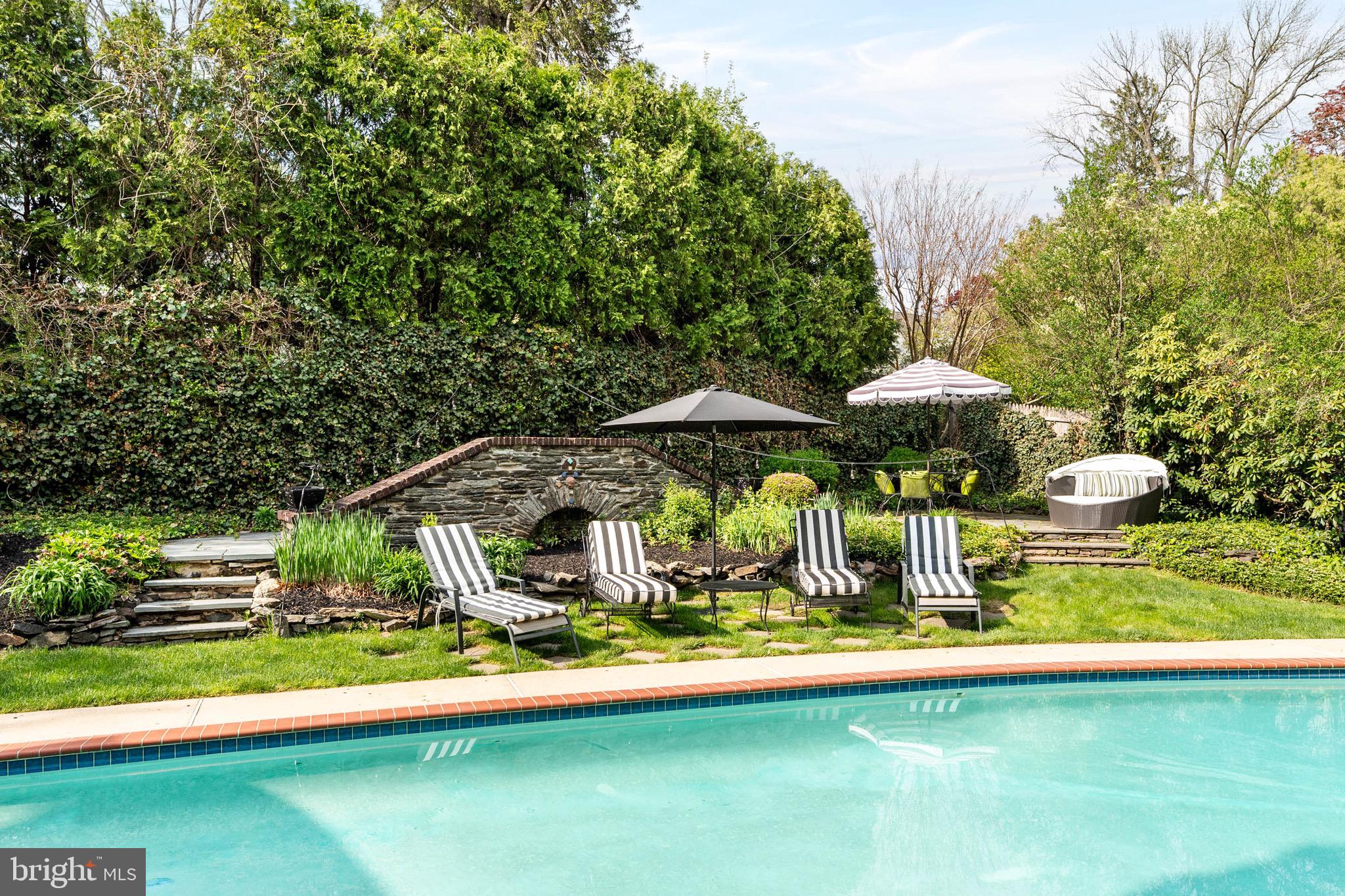 1425 County Line Road Bryn Mawr, PA 19010 - Photo 7 of 42 Pool View