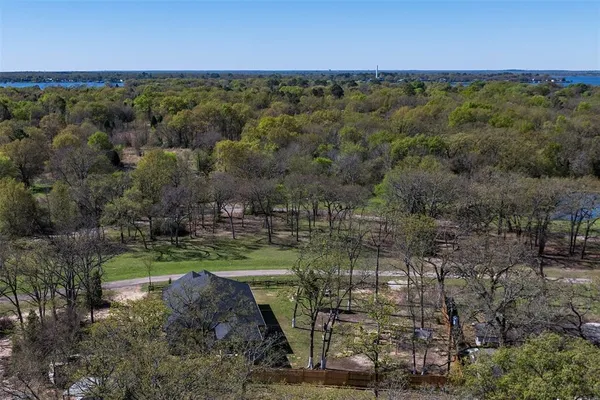 a view of a park that has a tree on the side of it