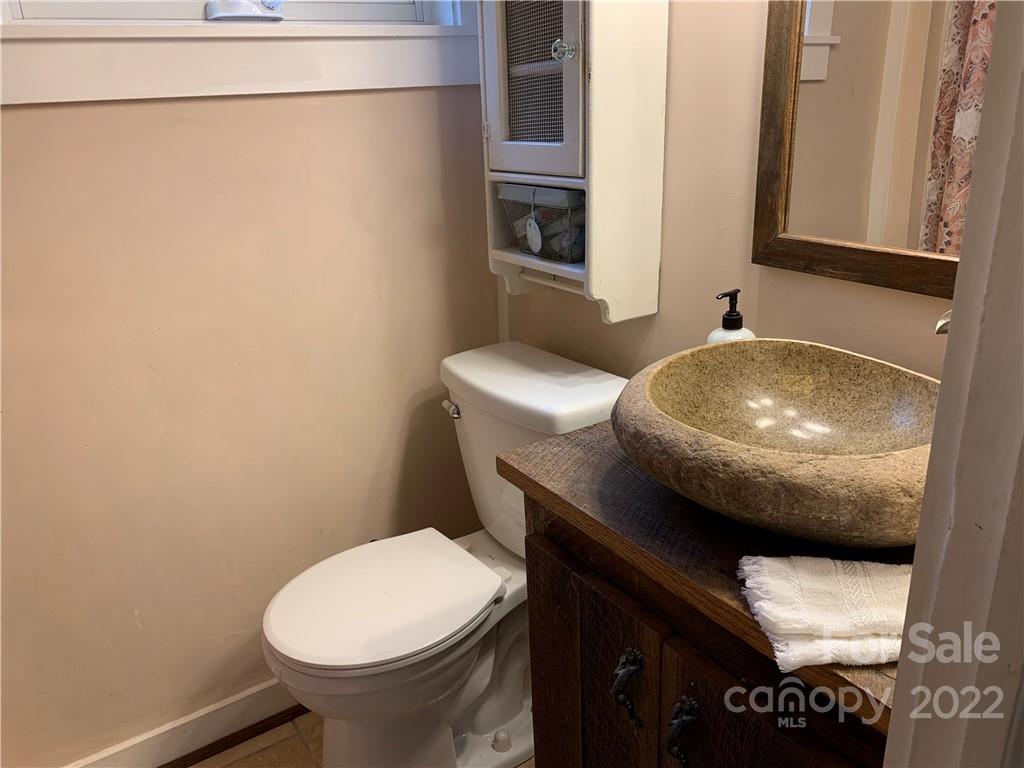 445 Autumn Lane Tryon, NC 28782 - Photo 19 of 27 a bathroom with a toilet and a sink