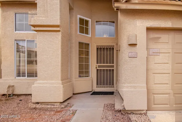 a view of front door of house
