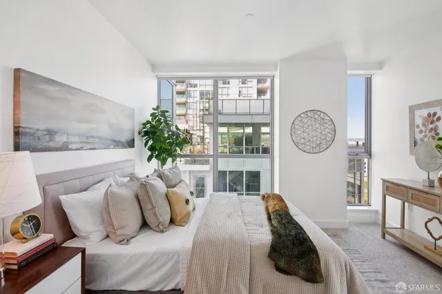 a view of city with tall buildings