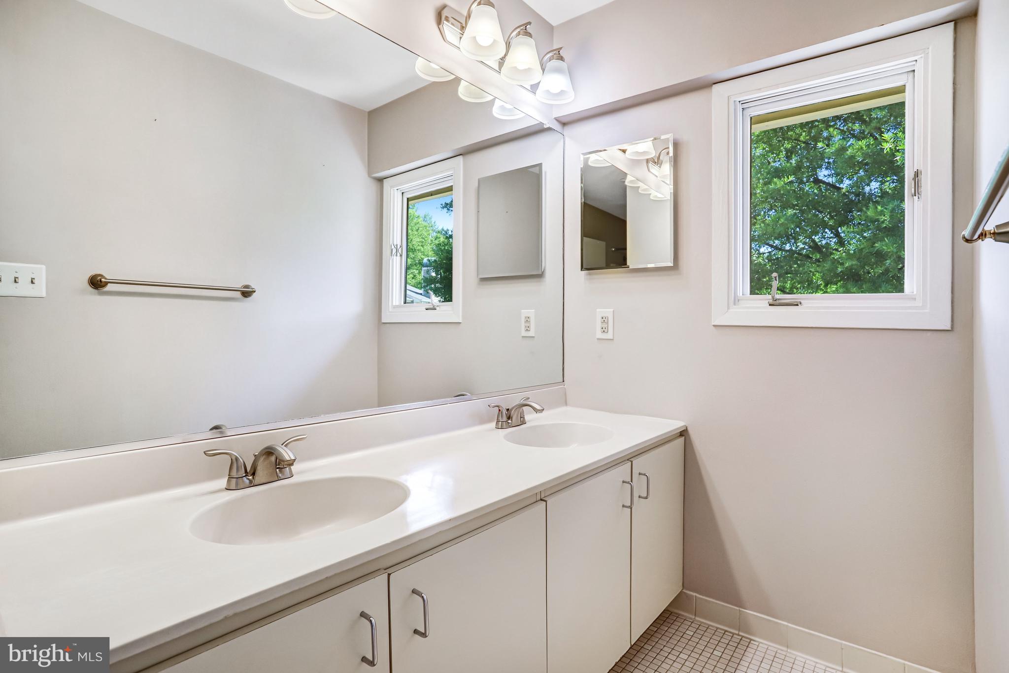 1953 Lakeport Way Reston, VA 20191 - Photo 12 of 60 a bathroom with a sink and a mirror