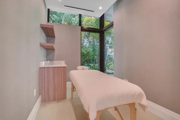 a view of livingroom with wooden floor
