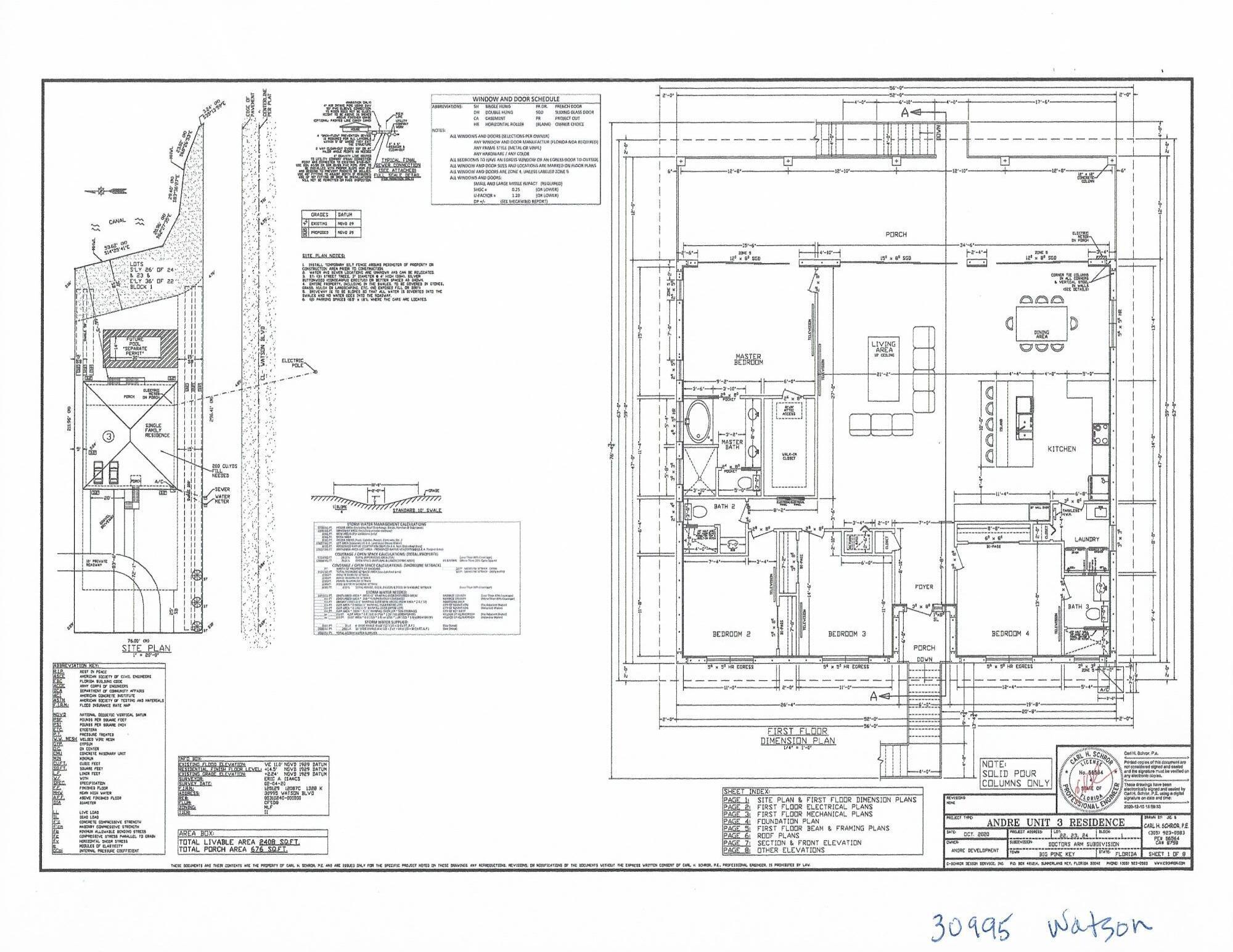 30995 Watson Boulevard Big Pine Key, FL 33043 - Photo 51 of 52 Floorplan